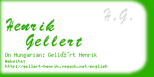 henrik gellert business card